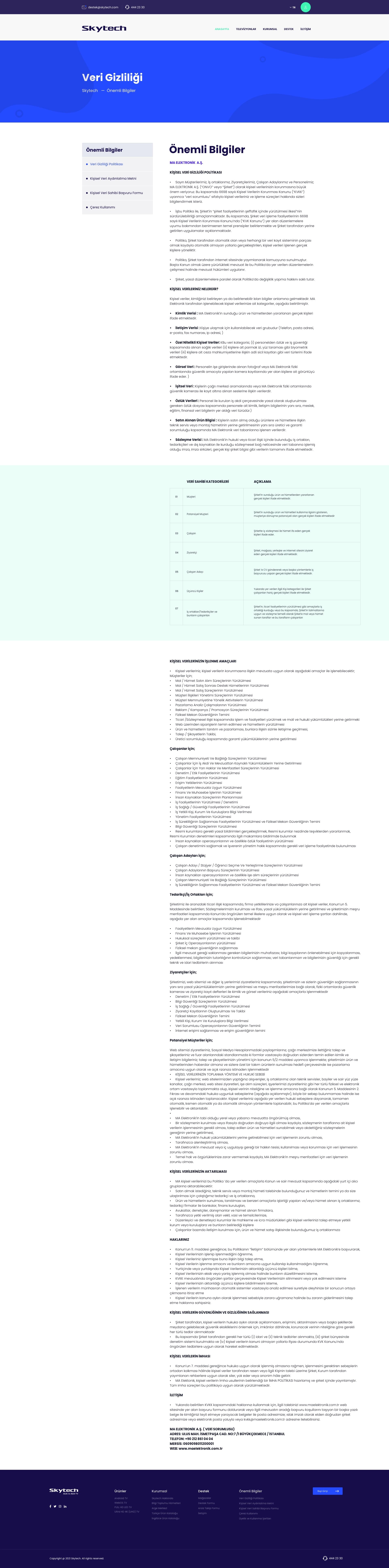Skytech Website — project detail 13, Selçuk Aker