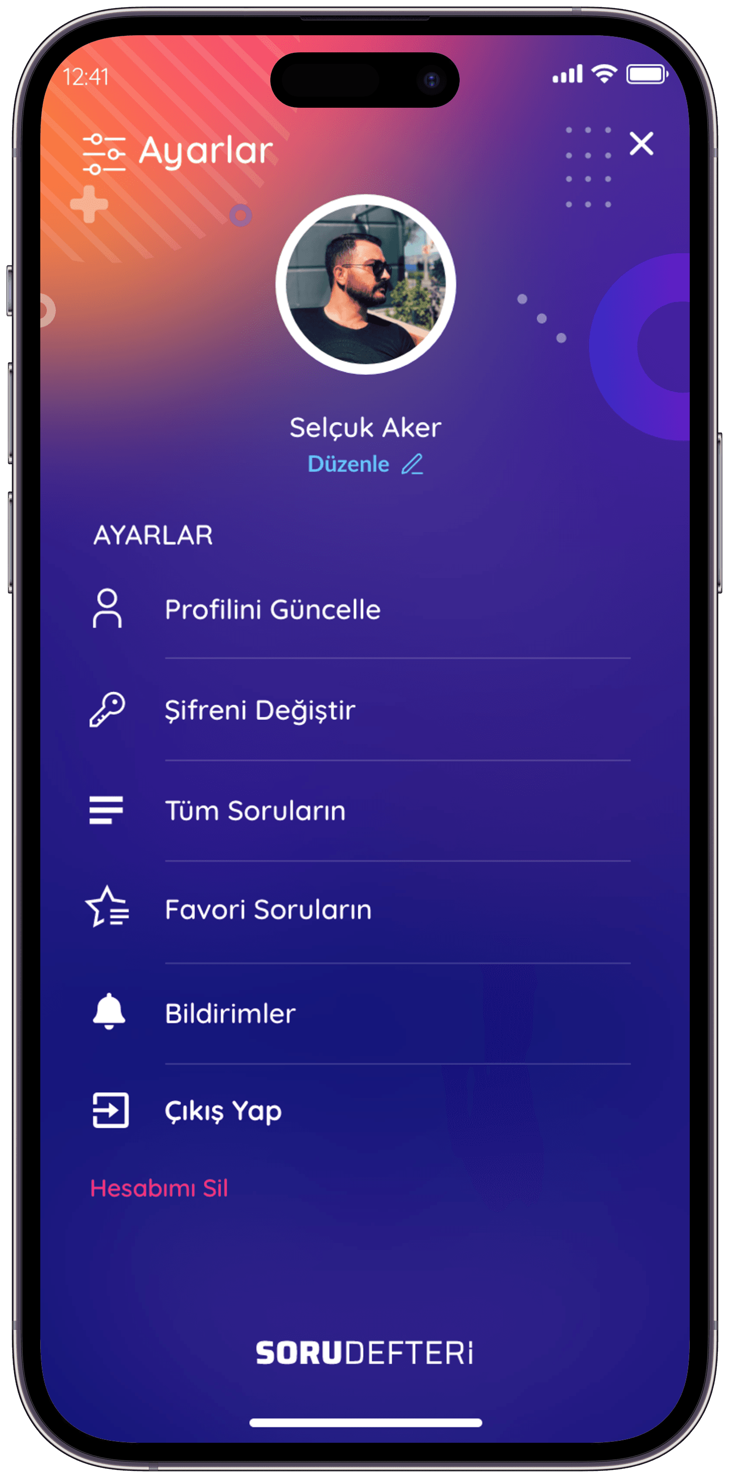 Soru Defteri Q&A App — project detail 10, Selçuk Aker