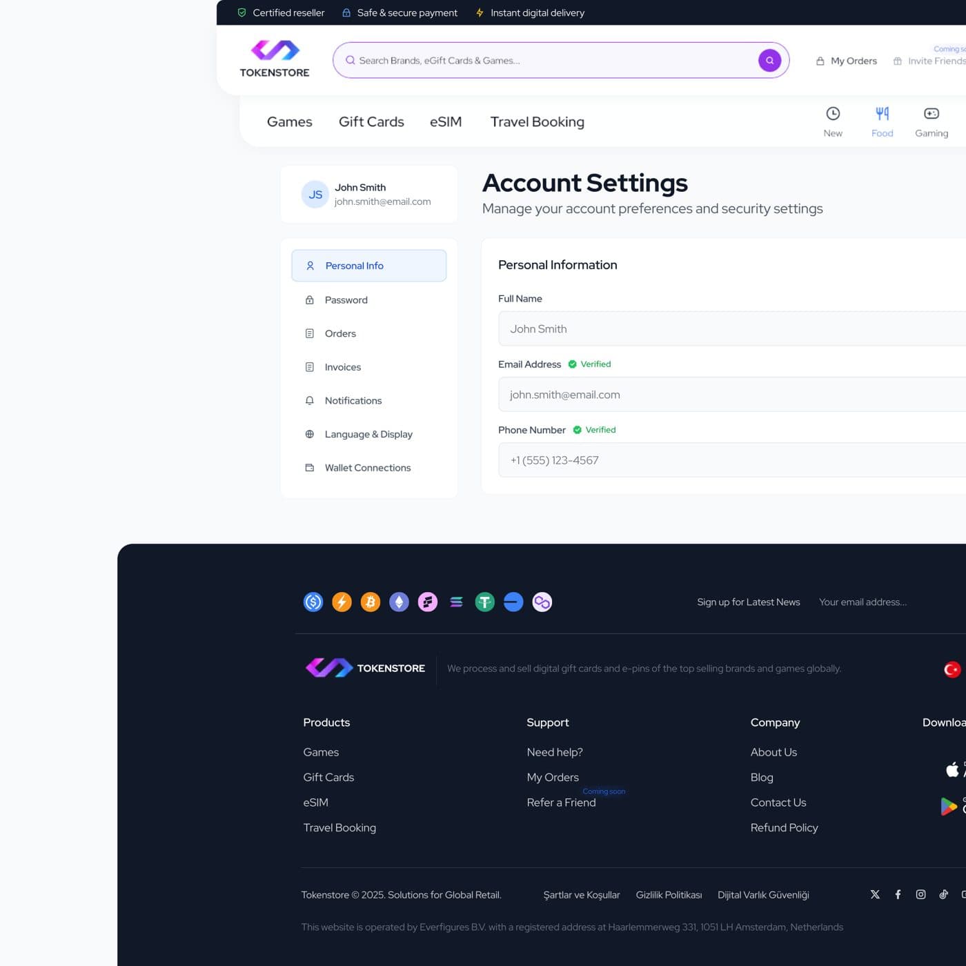 TokenStore — project detail 3, Selçuk Aker