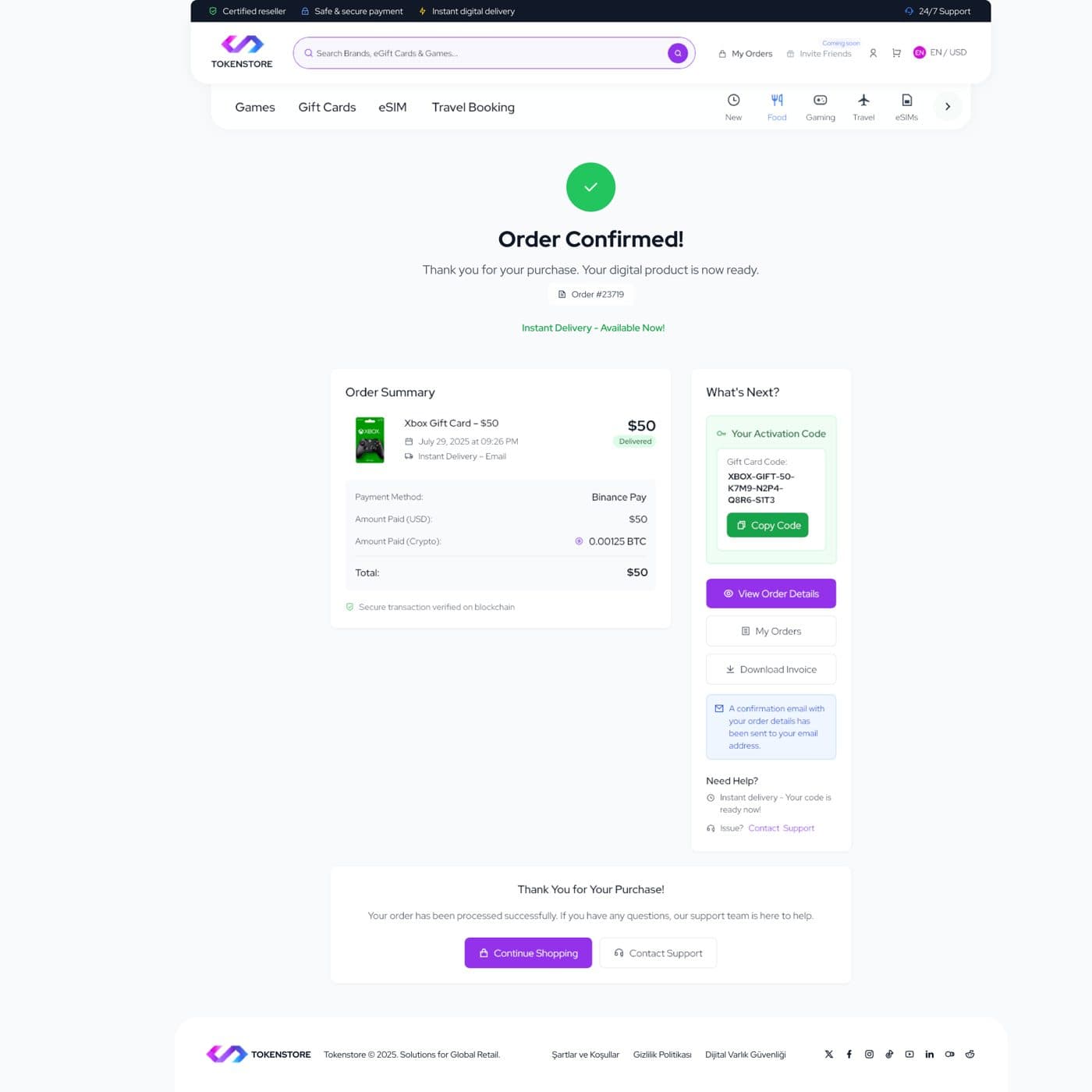 TokenStore — project detail 21, Selçuk Aker