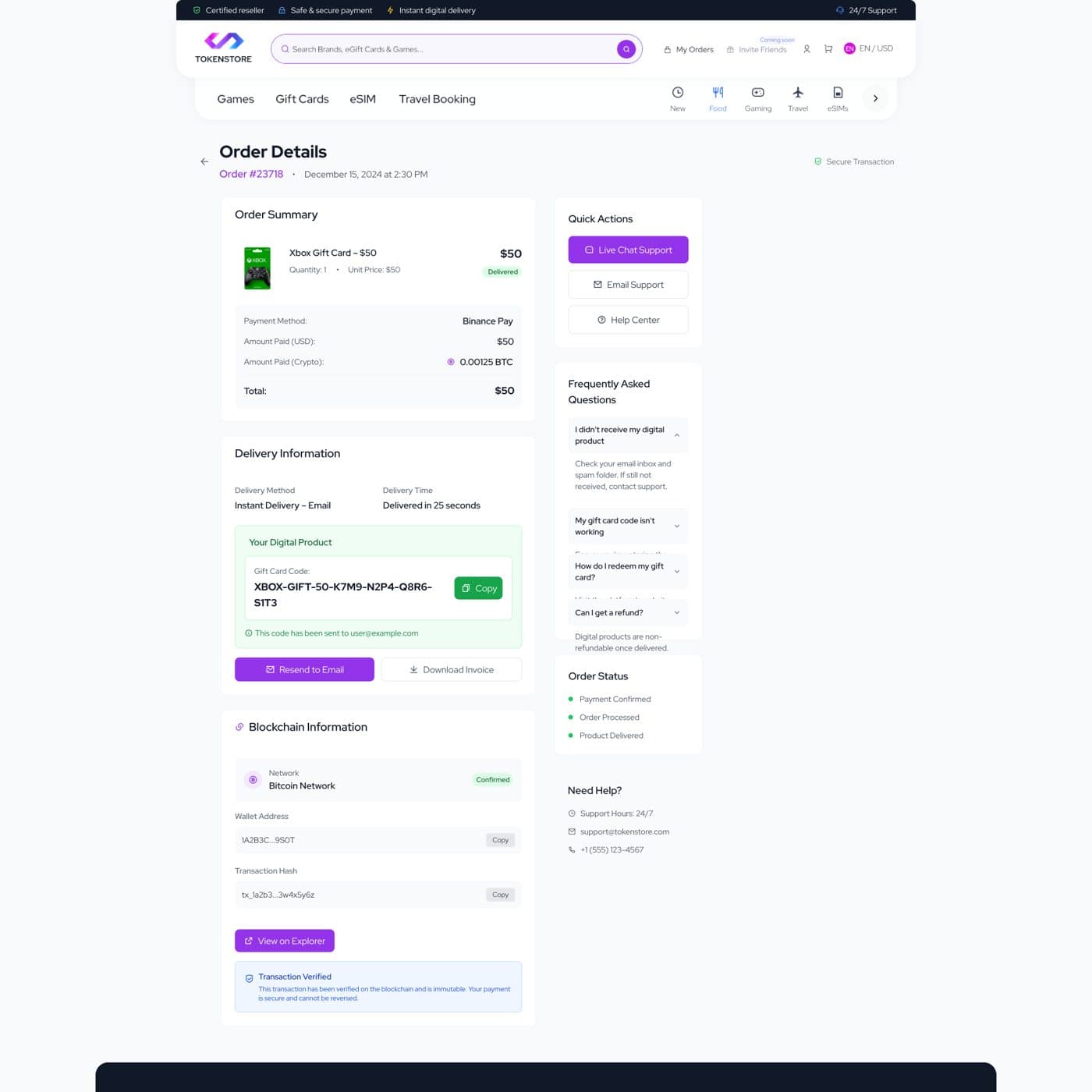 TokenStore — project detail 22, Selçuk Aker