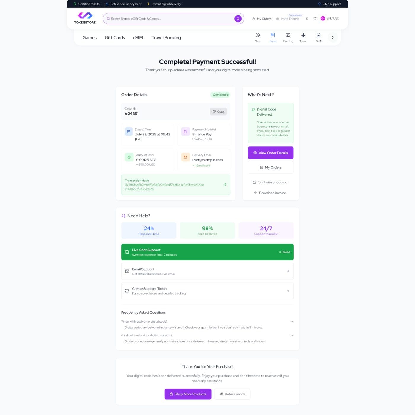 TokenStore — project detail 28, Selçuk Aker