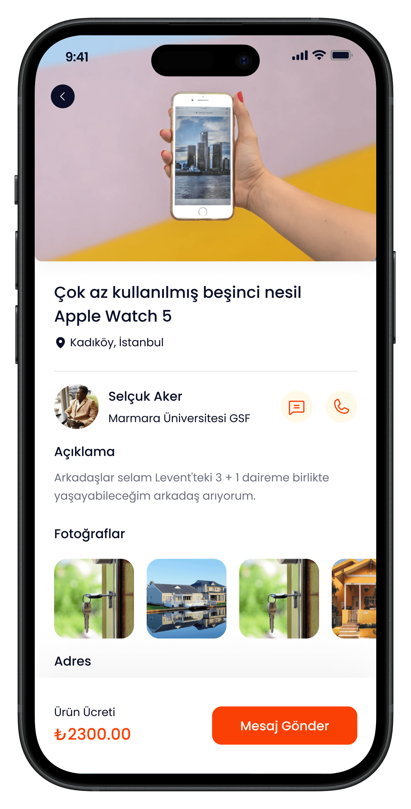 University Life Mobile App — project detail 14, Selçuk Aker
