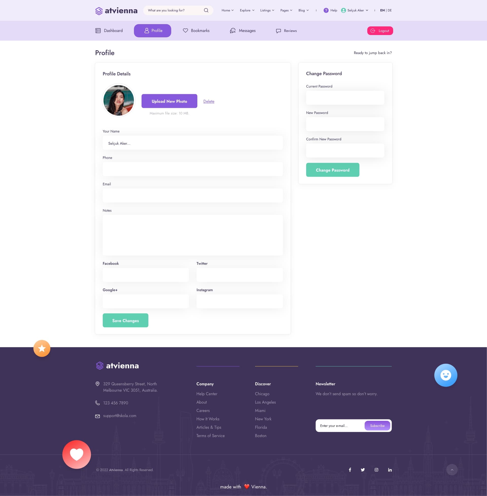 Vienna Travel Portal — project detail 9, Selçuk Aker