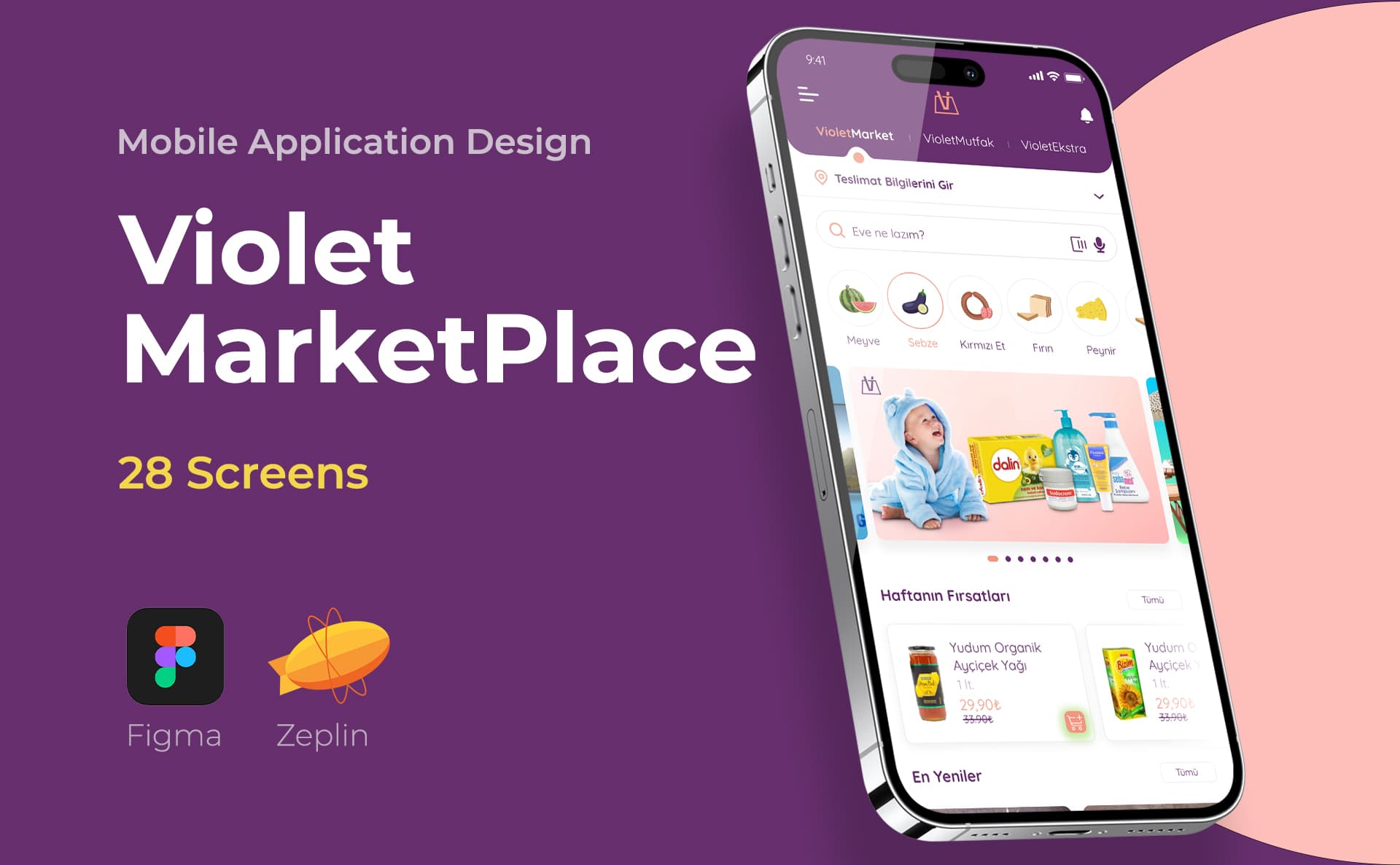 Violet MarketPlace — Mobil Uygulama