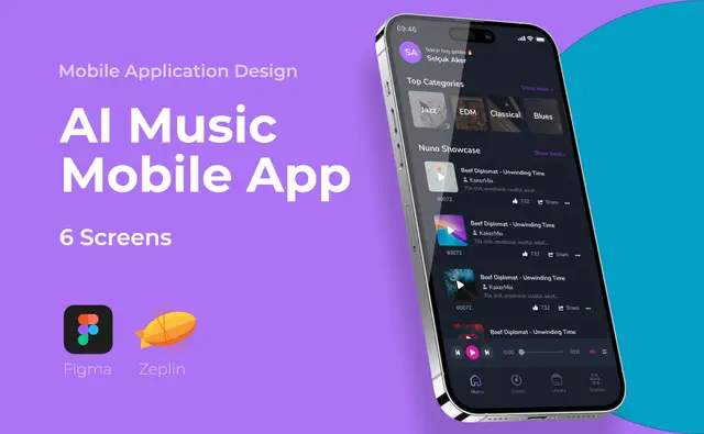 AI Create Music Mobile App