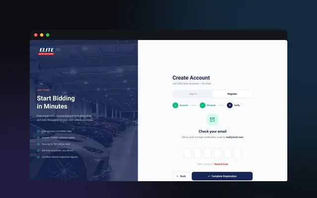 Elite Auto — E-Ticaret tasarımı, Selçuk Aker