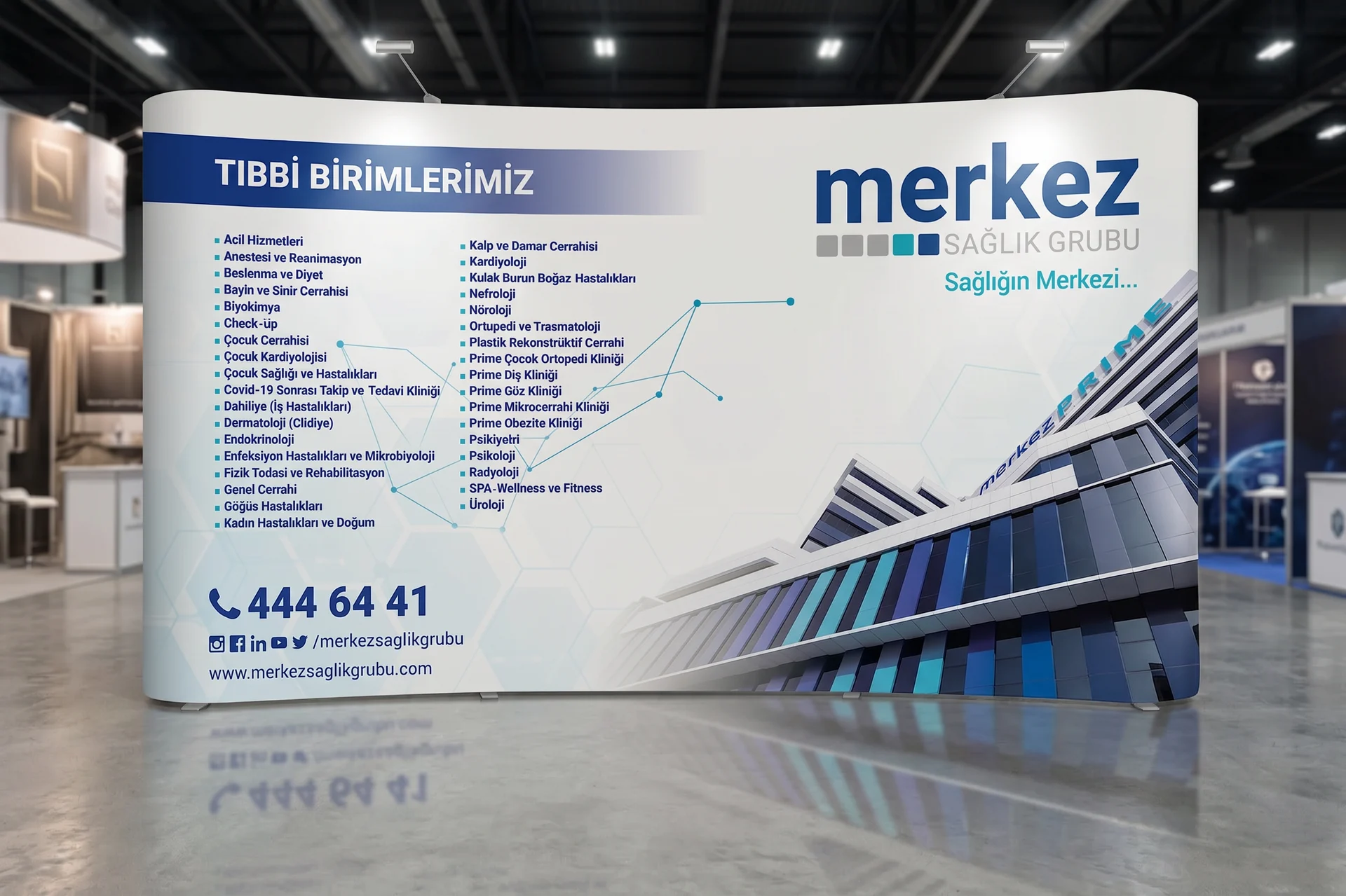 Merkez Sağlık Grubu — Fuar Standı Tasarımı, Selçuk Aker