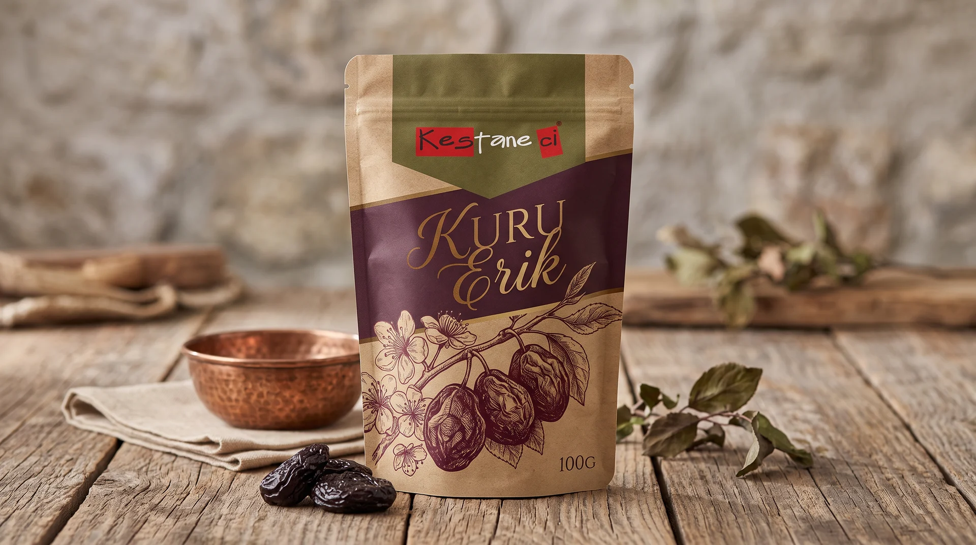 Kestaneci — Kuru Erik — Ambalaj Tasarımı, Selçuk Aker