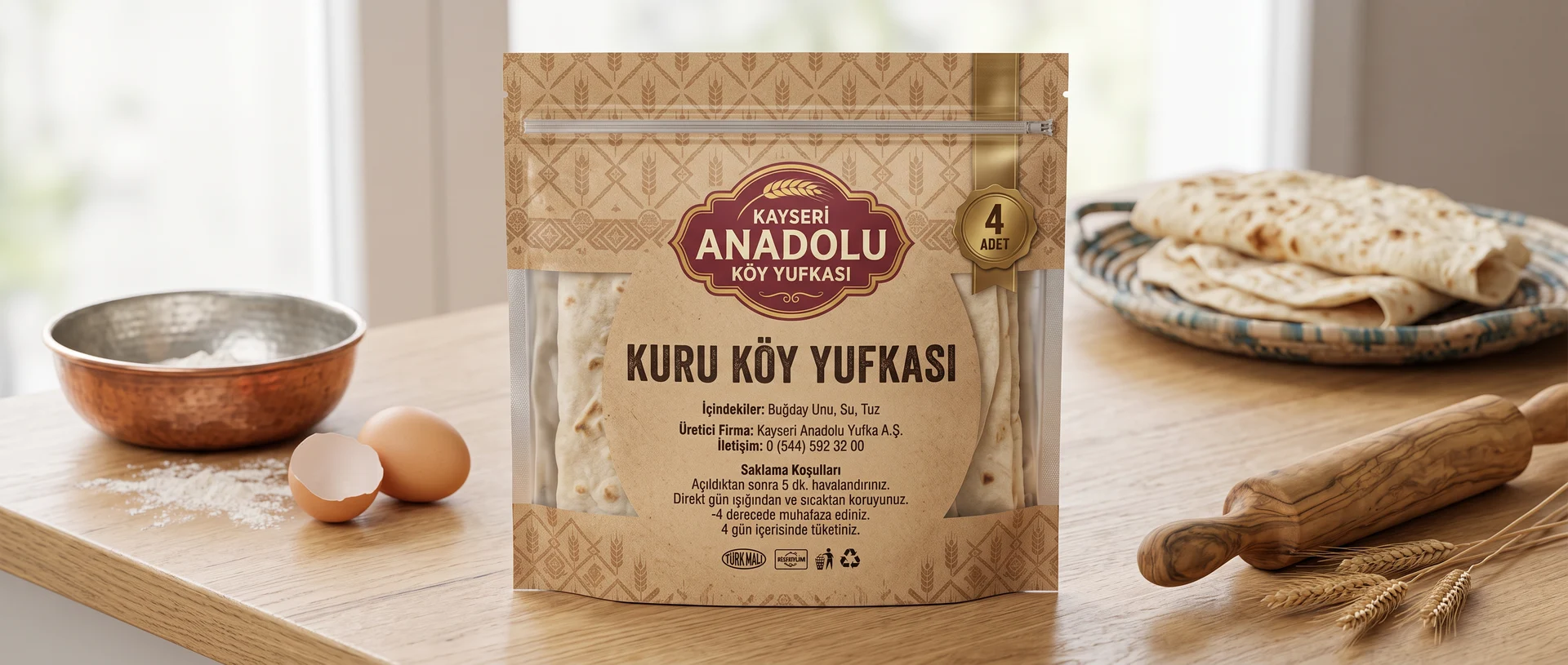 Kayseri Anadolu — Köy Yufkası — Ambalaj Tasarımı, Selçuk Aker