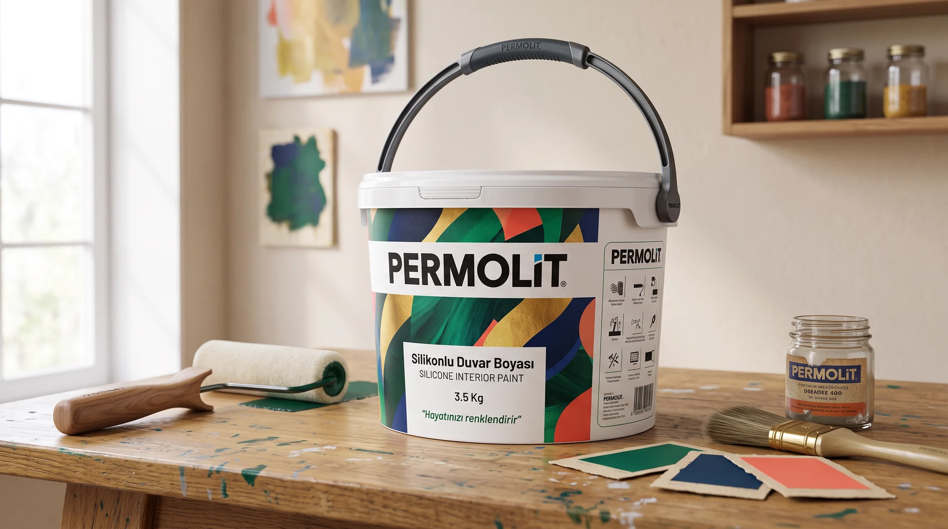 Permolit — Silikonlu Duvar Boyası — Ambalaj Tasarımı, Selçuk Aker