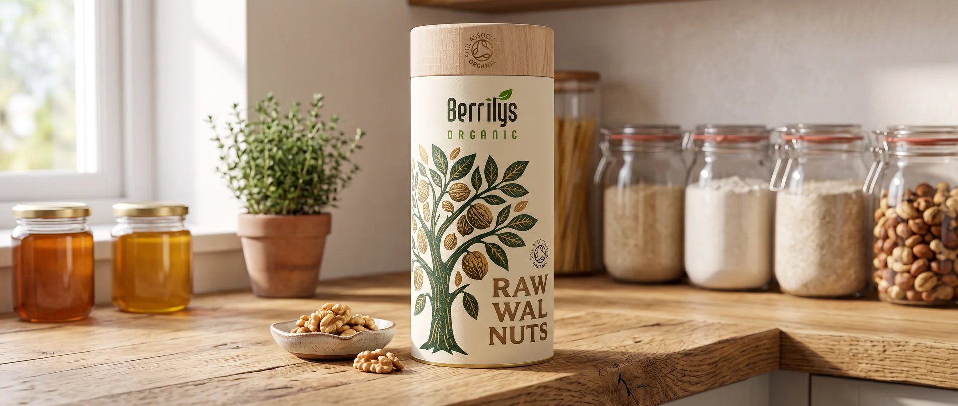 Berrilys — Organic Raw Walnuts — Ambalaj Tasarımı, Selçuk Aker