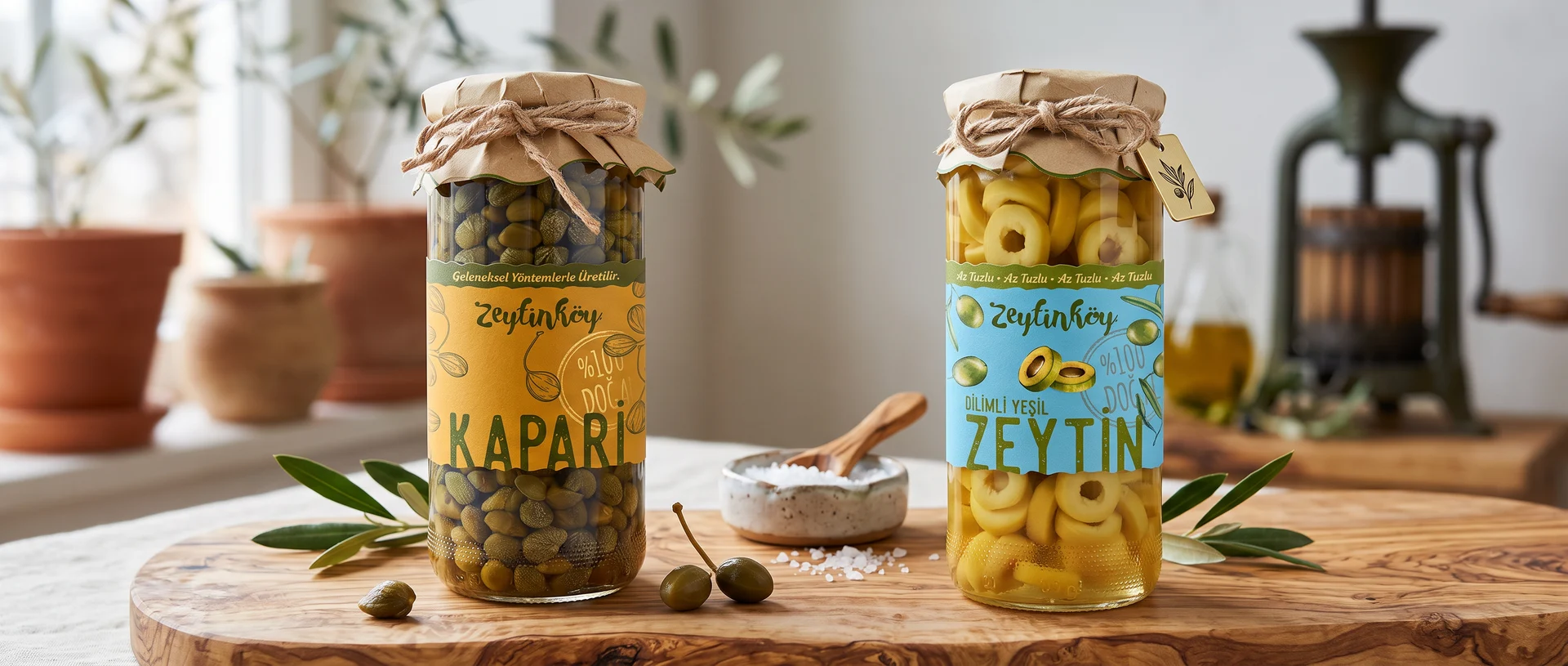 Zeytinköy — Kapari ve Zeytin — Ambalaj Tasarımı, Selçuk Aker