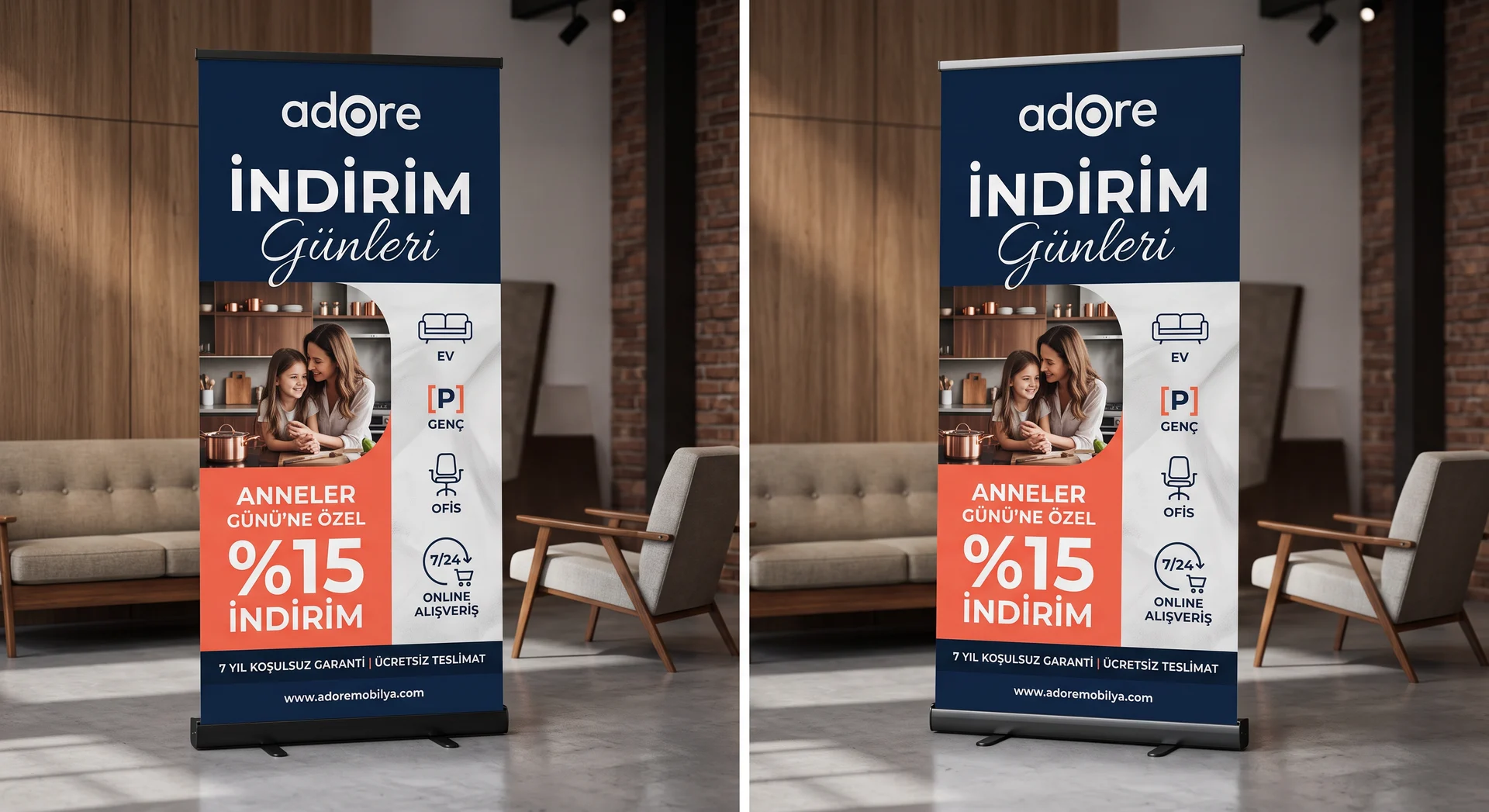 Adore Mobilya — Roll-up Tasarımı, görsel 2, Selçuk Aker