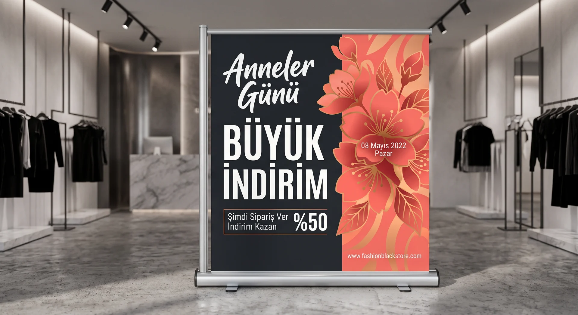 Fashion Black Store — Roll-up Tasarımı, görsel 1, Selçuk Aker