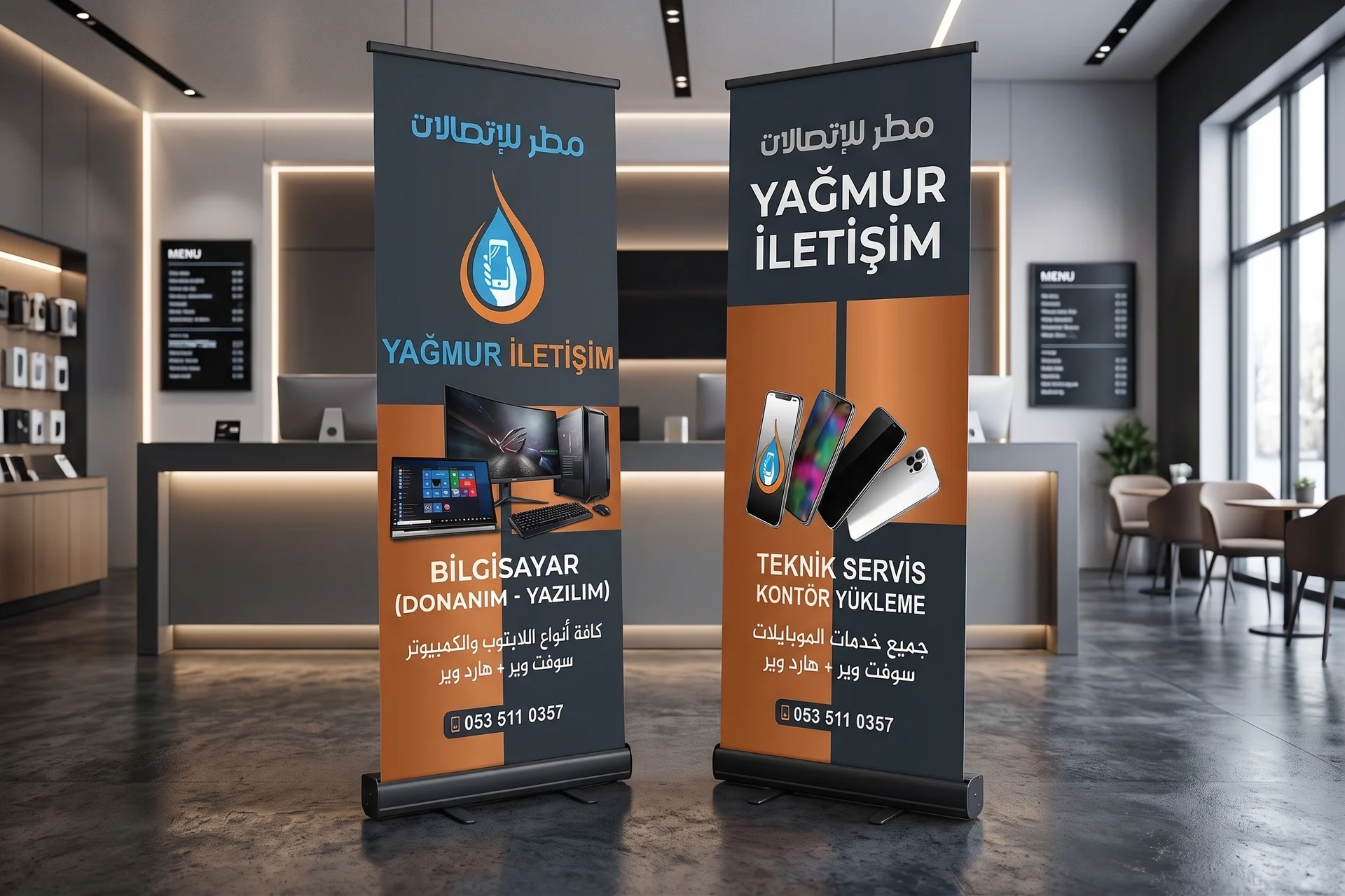 Yağmur İletişim — Roll-up Tasarımı, Selçuk Aker