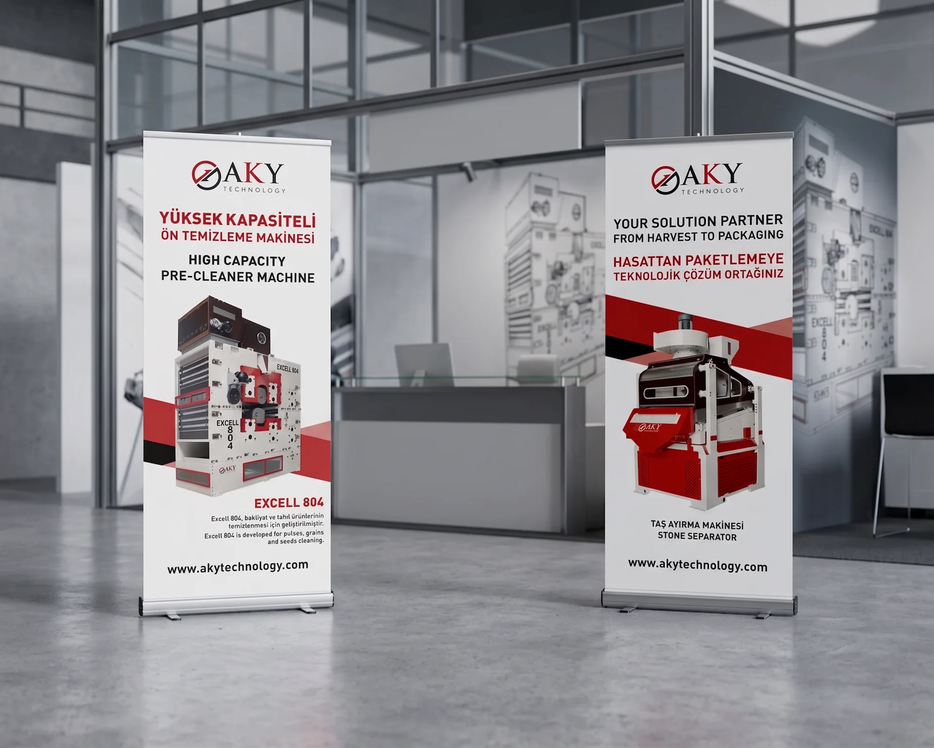 AKY Technology — Excell 804 — Roll-up Tasarımı, görsel 2, Selçuk Aker