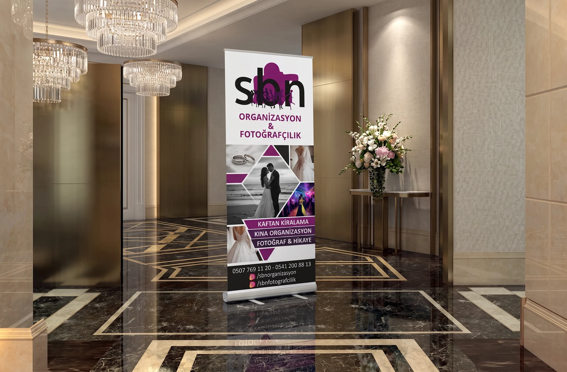 SBN Organizasyon — Roll-up Tasarımı, Selçuk Aker