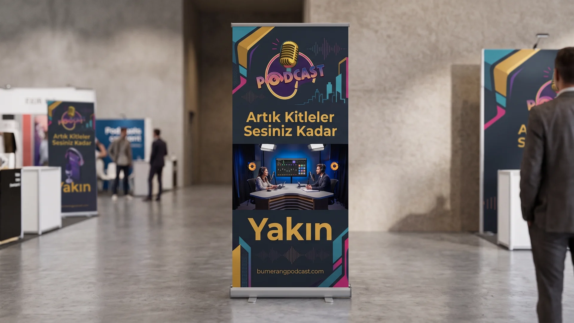 Bumerang Podcast — Roll-up Tasarımı, görsel 2, Selçuk Aker